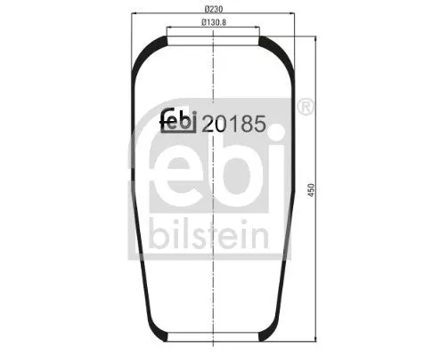 Balg, luchtvering FEBI BILSTEIN 20185)