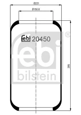 Balg, luchtvering FEBI BILSTEIN 20450)