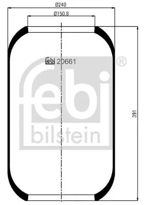 Balg, luchtvering FEBI BILSTEIN 20661)