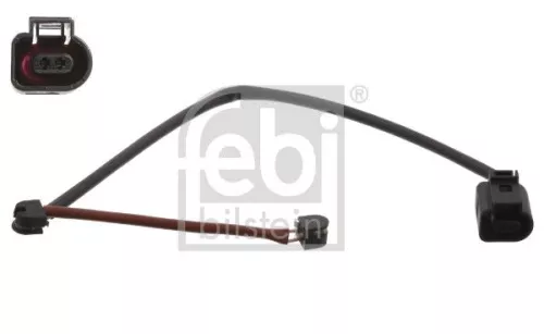 Waarschuwing: contact, slijtage van de remblokken FEBI BILSTEIN 33998)