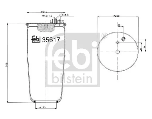 Balg, luchtvering FEBI BILSTEIN 35617)