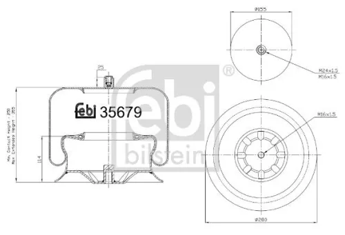 Balg, luchtvering FEBI BILSTEIN 35679)
