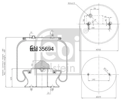 Balg, luchtvering FEBI BILSTEIN 35694)