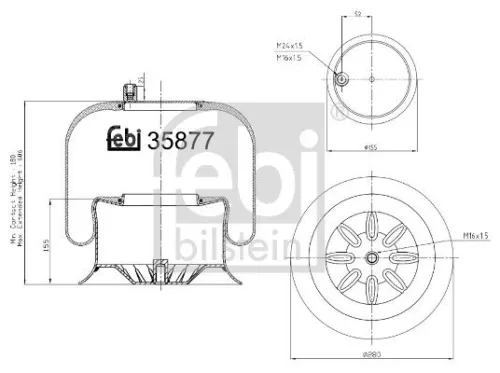 Balg, luchtvering FEBI BILSTEIN 35877)