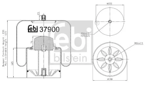 Balg, luchtvering FEBI BILSTEIN 37900)