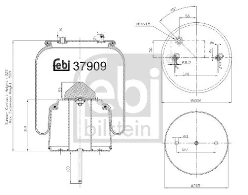 Balg, luchtvering FEBI BILSTEIN 37909)