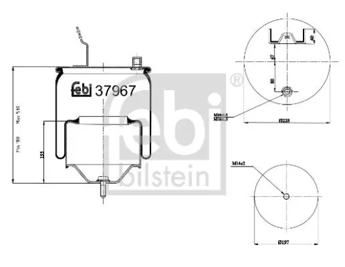 Balg, luchtvering FEBI BILSTEIN 37967)