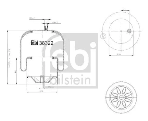 Balg, luchtvering FEBI BILSTEIN 38322)