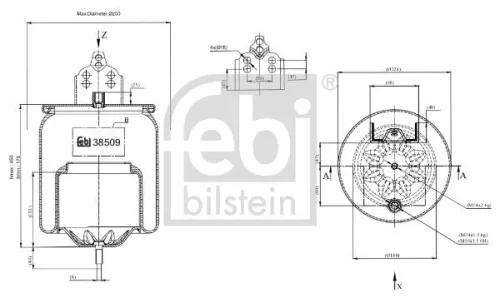 Balg, luchtvering FEBI BILSTEIN 38509)