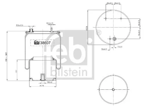 Balg, luchtvering FEBI BILSTEIN 38607)