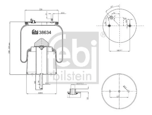 Balg, luchtvering NRF 38634)