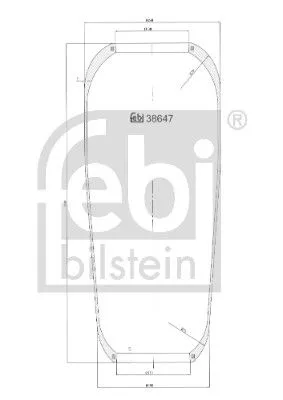 Bellow, air suspension FEBI BILSTEIN 38647)