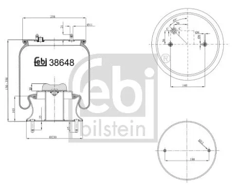 Balg, luchtvering FEBI BILSTEIN 38648)
