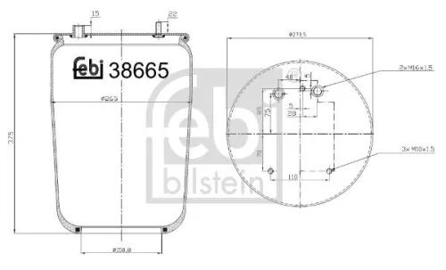 Balg, luchtvering FEBI BILSTEIN 38665)