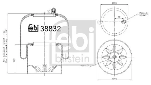 Balg, luchtvering FEBI BILSTEIN 38832)