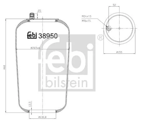 Balg, luchtvering FEBI BILSTEIN 38950)