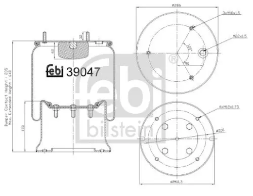 Balg, luchtvering FEBI BILSTEIN 39047)
