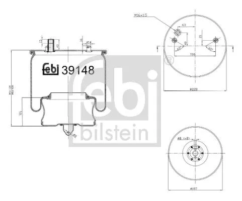 Balg, luchtvering FEBI BILSTEIN 39148)