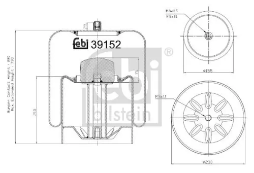 Balg, luchtvering FEBI BILSTEIN 39152)