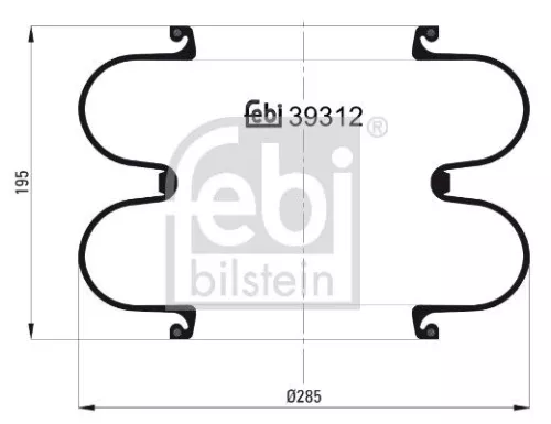 Balg, luchtvering FEBI BILSTEIN 39312)