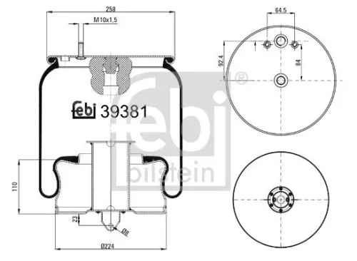 Balg, luchtvering FEBI BILSTEIN 39381)