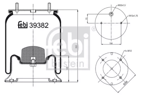 Balg, luchtvering FEBI BILSTEIN 39382)