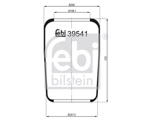 Balg, luchtvering FEBI BILSTEIN 39541)