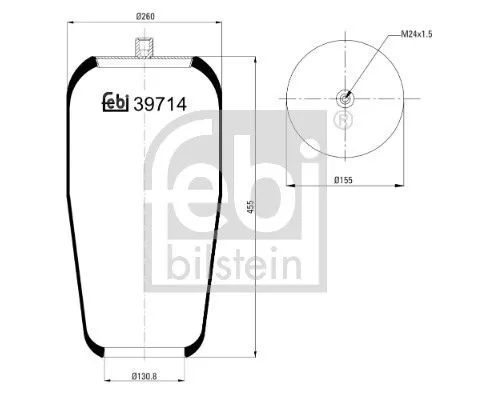 Balg, luchtvering FEBI BILSTEIN 39714)