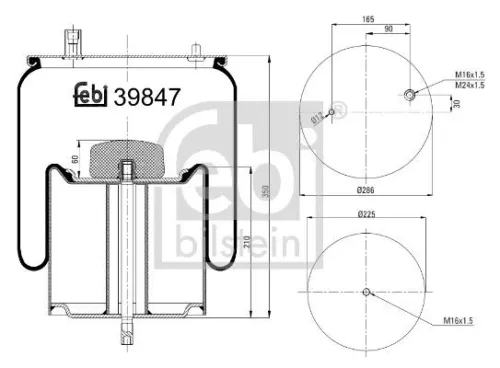 Balg, luchtvering FEBI BILSTEIN 39847)
