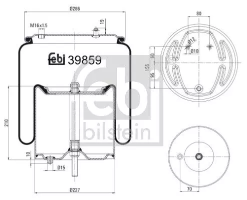 Balg, luchtvering FEBI BILSTEIN 39859)