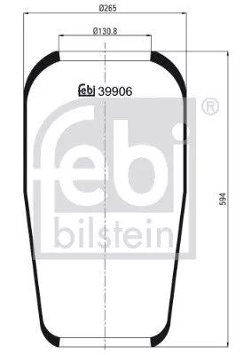 Balg, luchtvering FEBI BILSTEIN 39906)