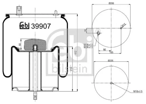 Balg, luchtvering FEBI BILSTEIN 39907)