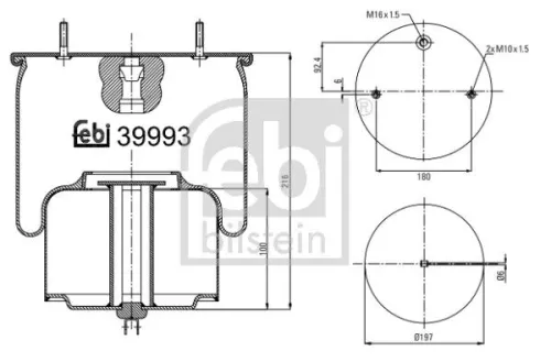 Balg, luchtvering FEBI BILSTEIN 39993)