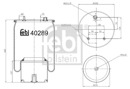 Balg, luchtvering FEBI BILSTEIN 40289)