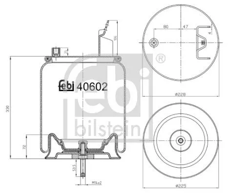Balg, luchtvering FEBI BILSTEIN 40602)