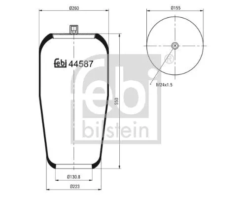 Balg, luchtvering FEBI BILSTEIN 44587)
