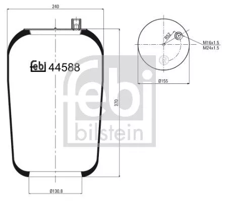 Balg, luchtvering FEBI BILSTEIN 44588)