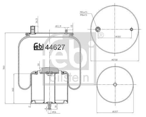 Balg, luchtvering FEBI BILSTEIN 44627)