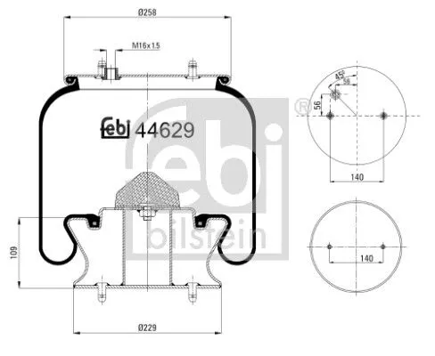 Balg, luchtvering FEBI BILSTEIN 44629)