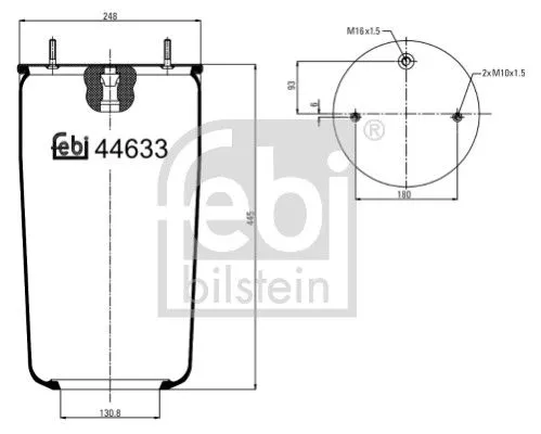 Balg, luchtvering FEBI BILSTEIN 44633)