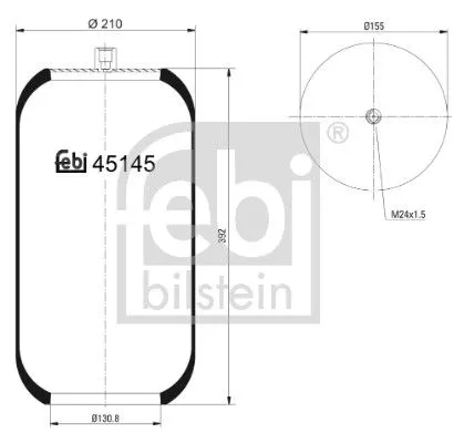Balg, luchtvering FEBI BILSTEIN 45145)