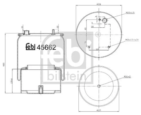 Balg, luchtvering FEBI BILSTEIN 45662)