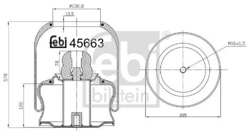 Balg, luchtvering FEBI BILSTEIN 45663)