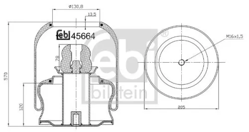 Balg, luchtvering FEBI BILSTEIN 45664)