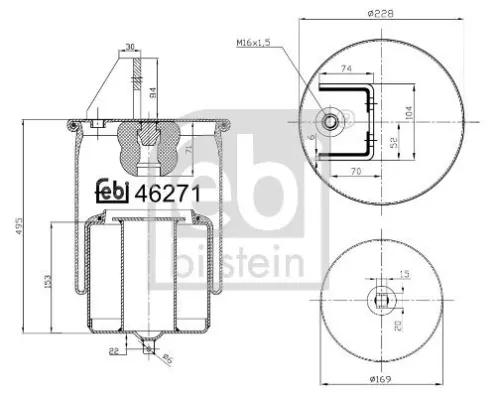 Balg, luchtvering FEBI BILSTEIN 46271)
