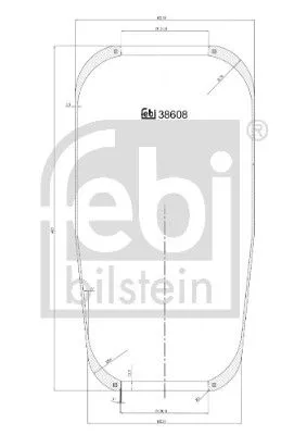 Bellow, air suspension NRF 38608)