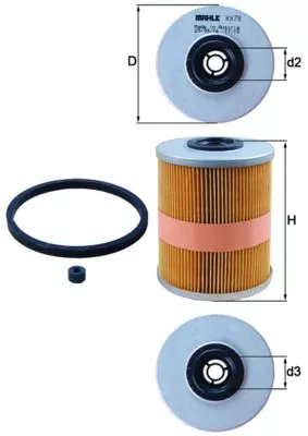 Fuel Filter KNECHT KX 78D)