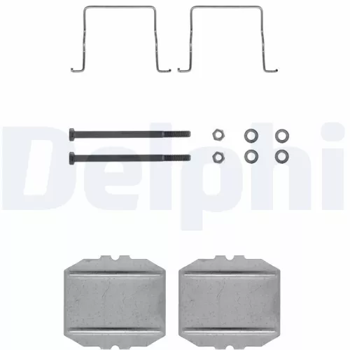 Accessoirekit, schijfremblokken DELPHI LX0122)