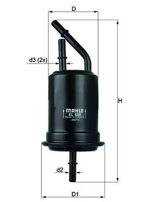 Fuel Filter KNECHT KL 488)
