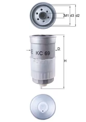 Fuel Filter KNECHT KC 69)